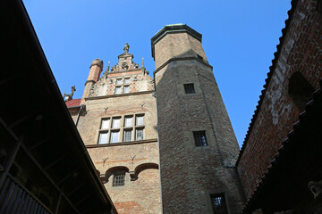 Courtyard of Torture Chamber - Gdansk, Poland - obrazy, fototapety, plakaty