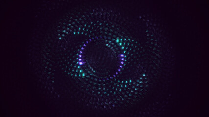 3D rendering abstract circle light background