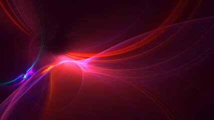 3D rendering abstract circle light background