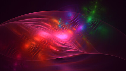 3D rendering abstract circle light background