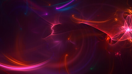 3D rendering abstract circle light background