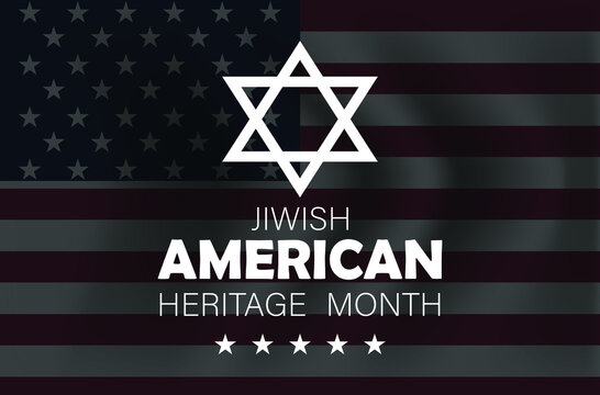 Jewish American Heritage Month Vector Illustration.