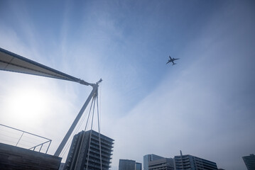 Obraz premium 帆と飛行機