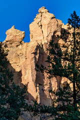 Fototapeta na wymiar Rock Climbing faces in Smith Rock State Park