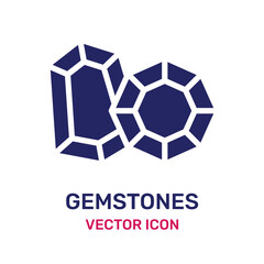 Gemstones vector icon illustration