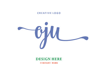 OJU lettering logo is simple, easy to understand and authoritative