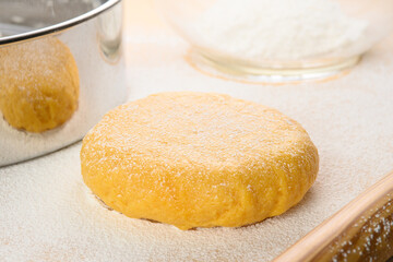 生パスタの生地の手作りイメージ