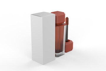 Matte Lip Tint, Smooth and Moisturizer Lipstick. 3d illustration