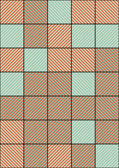 Abstract Geometric Pattern generative computational art illustration