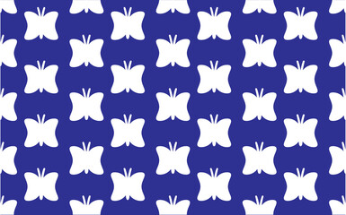 White pattern on blue background, abstract pattern design, modern contemporary style