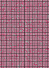 Abstract Geometric Pattern generative computational art illustration