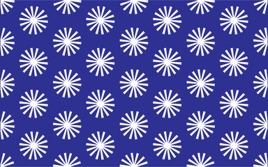 White pattern on blue background, abstract pattern design, modern contemporary style
