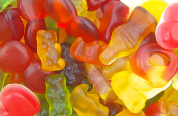 Gummy candies close-up