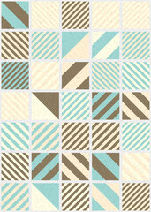 Abstract Geometric Pattern generative computational art illustration