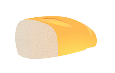 Bread isolated on white background
