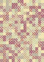 Abstract Geometric Pattern generative computational art illustration
