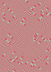 Abstract Geometric Pattern generative computational art illustration
