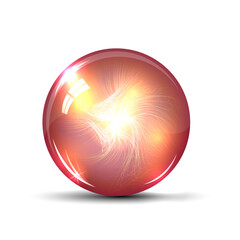 Vector background magic ball abstraction.