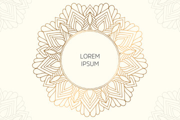 Dreamy wallpaper with mandala pattern