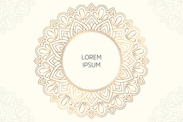 Dreamy wallpaper with mandala pattern