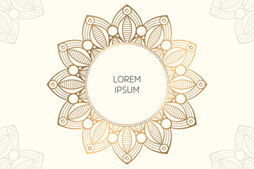 Dreamy wallpaper with mandala pattern