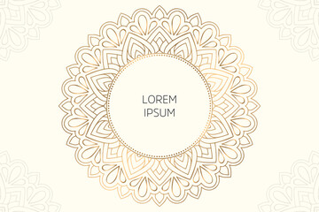 Dreamy wallpaper with mandala pattern