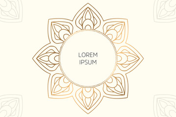 Dreamy wallpaper with mandala pattern