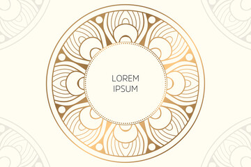 Dreamy wallpaper with mandala pattern