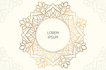 Dreamy wallpaper with mandala pattern