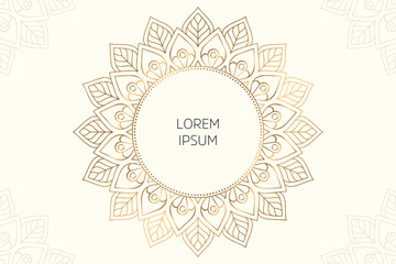 Dreamy wallpaper with mandala pattern