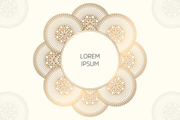 Dreamy wallpaper with mandala pattern