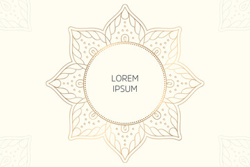 Dreamy wallpaper with mandala pattern