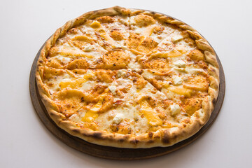 Fresh Italian pizza out of the oven