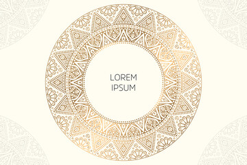 Dreamy wallpaper with mandala pattern