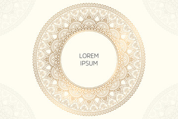 Dreamy wallpaper with mandala pattern