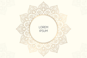 Dreamy wallpaper with mandala pattern