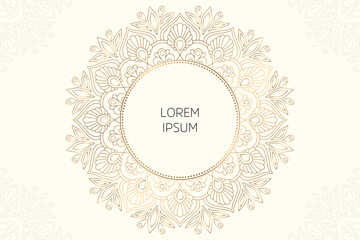 Dreamy wallpaper with mandala pattern