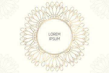 Dreamy wallpaper with mandala pattern