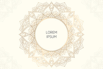 Dreamy wallpaper with mandala pattern