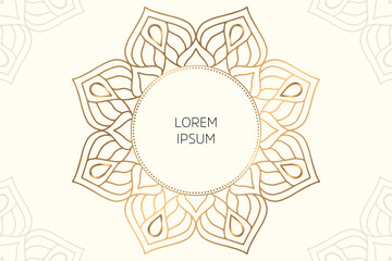 Dreamy wallpaper with mandala pattern