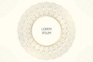 Dreamy wallpaper with mandala pattern