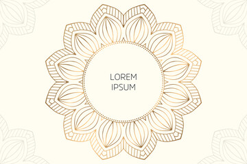 Dreamy wallpaper with mandala pattern