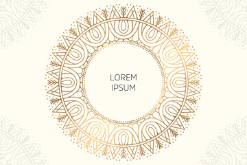 Dreamy wallpaper with mandala pattern