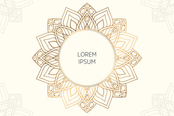 Obraz premium Dreamy wallpaper with mandala pattern