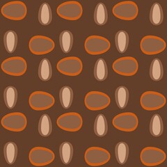 Rounded abstract seamless pattern - decorative accent for any surfaces.