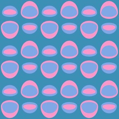 Rounded abstract seamless pattern - decorative accent for any surfaces.