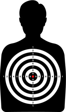 Vector illustration of the shooting target