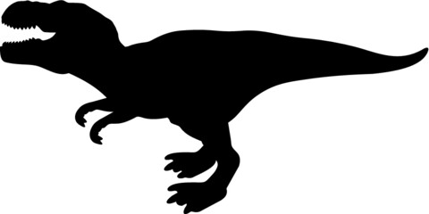 Vector illustration of the Tyrannosaurus silhouette
