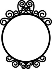 Vector illustration of the victorian frame