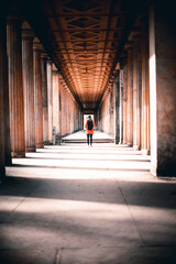 person in the tunnel